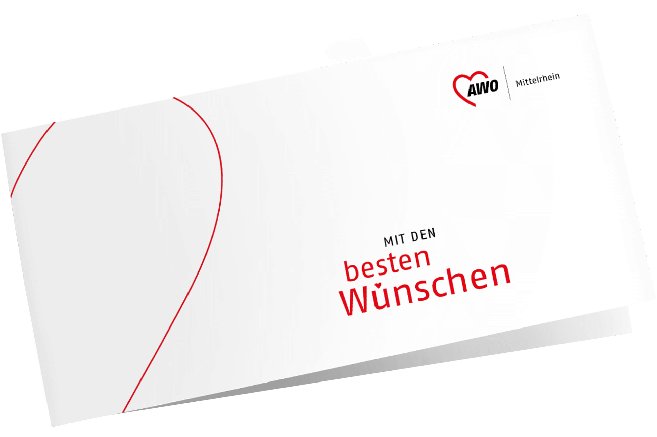 Neues Erscheinungsbild AWO Mittelrhein – Corporate Design – Geschäftsausstattung – Briefumschlag – Sekundäres Gestaltungselement