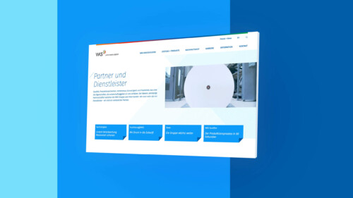 Digitalauftritt Rollenoffset-Druckerei – WKS Gruppe – Corporate Design – Interface Design – Desktop – Screens – Vorschaubild