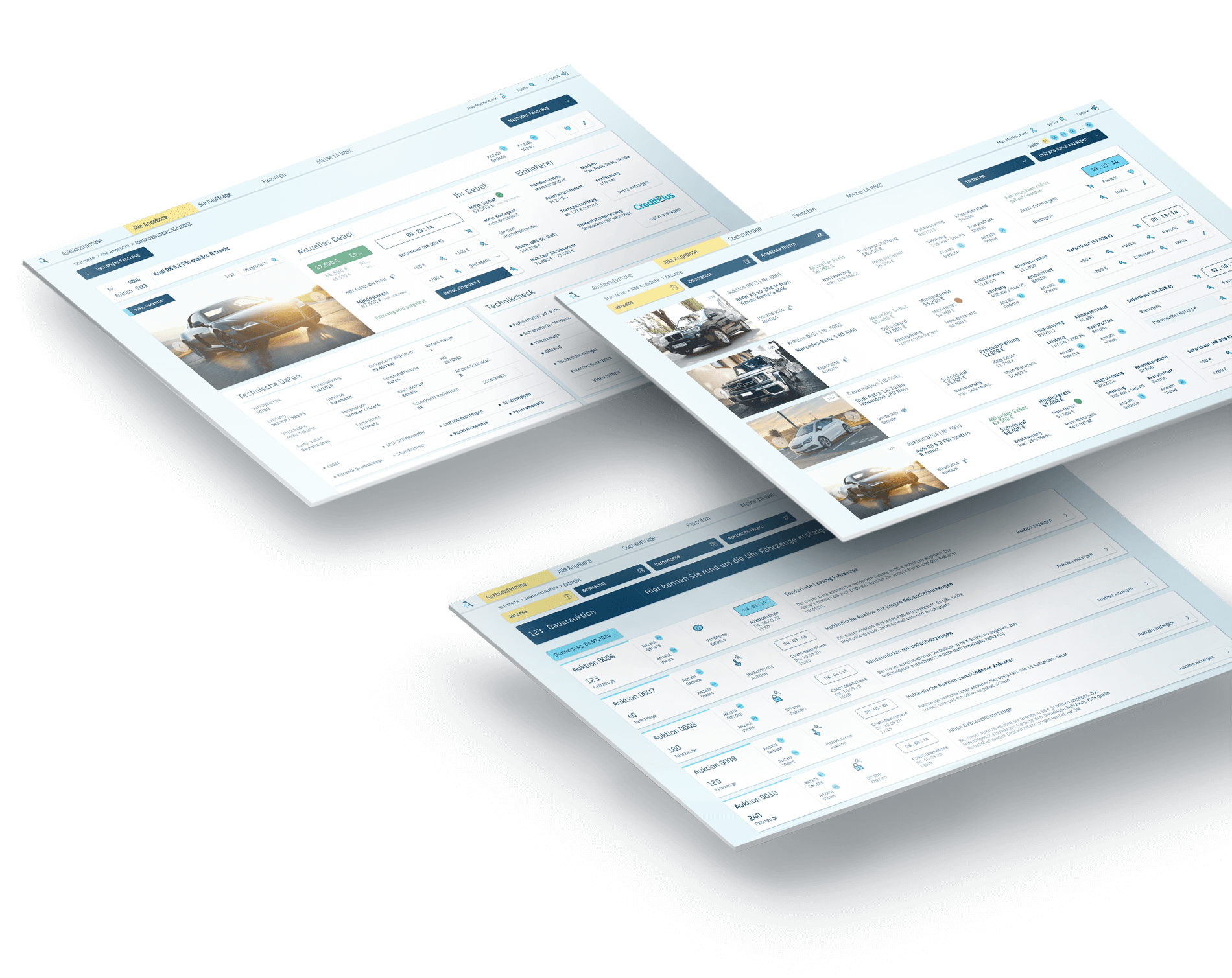 Brand Identity Entwicklung – 1A Motorbid – Corporate Design – Corporate Website – Interface Design – Digitaler – Fahrzeughandel – Web – App – Desktop – 3 Screens