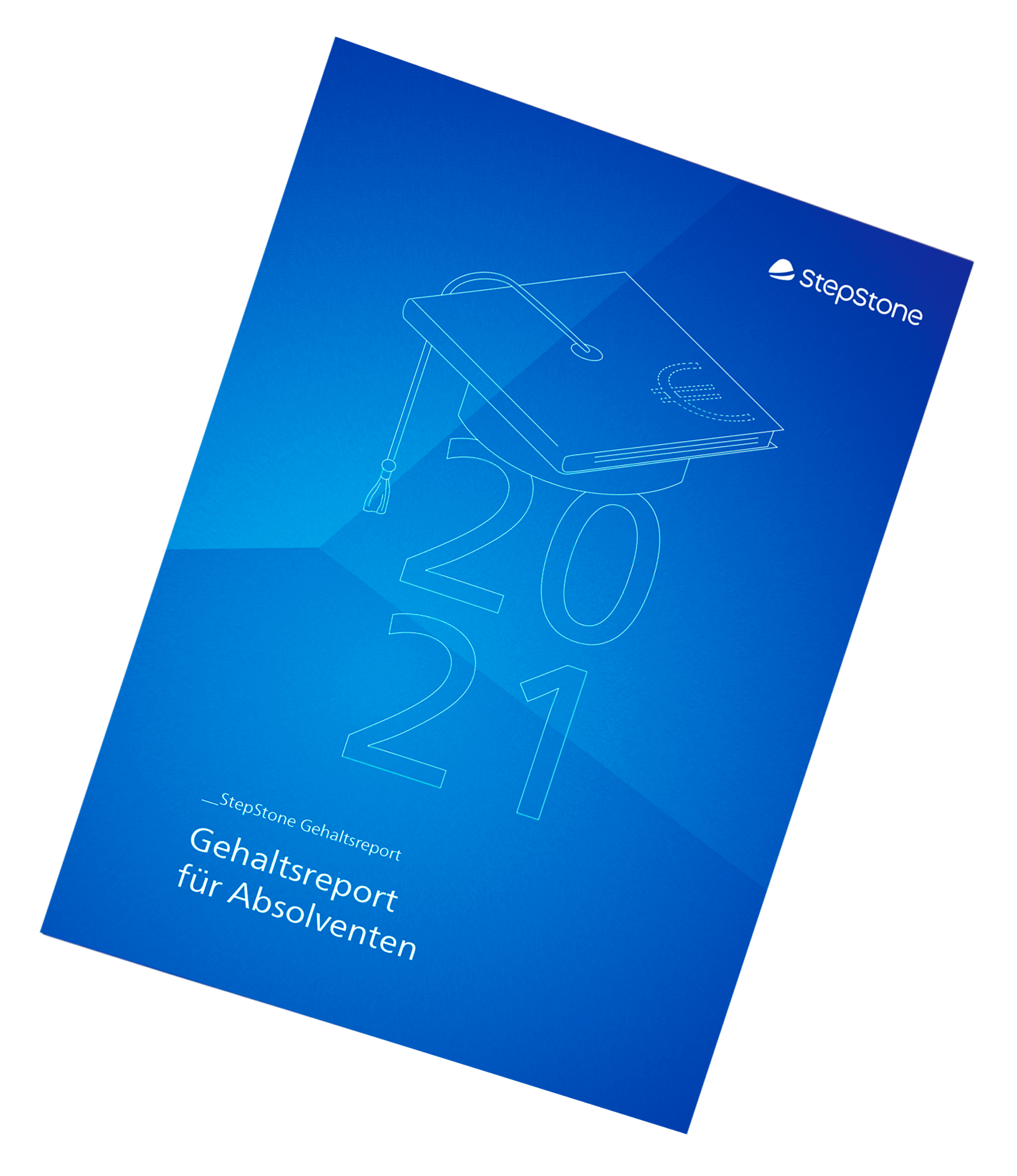 Informationsdesign StepStone Whitepaper – Editorial Design – Gehaltsreport für Absolventen – Abbildung Cover