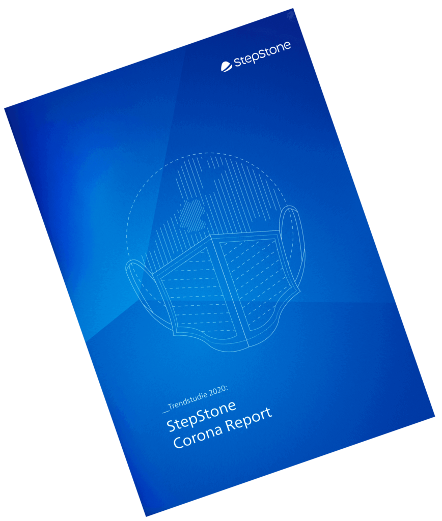 StepStone Reports – Whitepaper – Editorial Design – Corona Report 2021 – Abbildung Cover