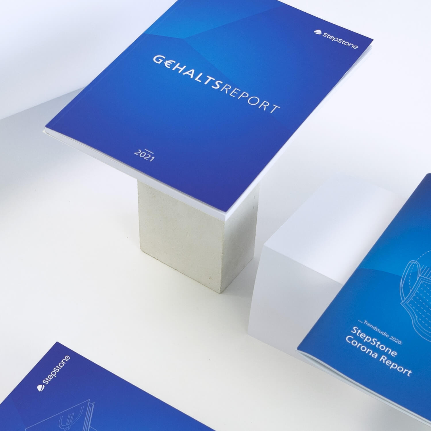 Creneo – Step Stone – Editorial Design – Gehaltsreport – Ausstattung – Düsseldorfer Marken- und Designagentur