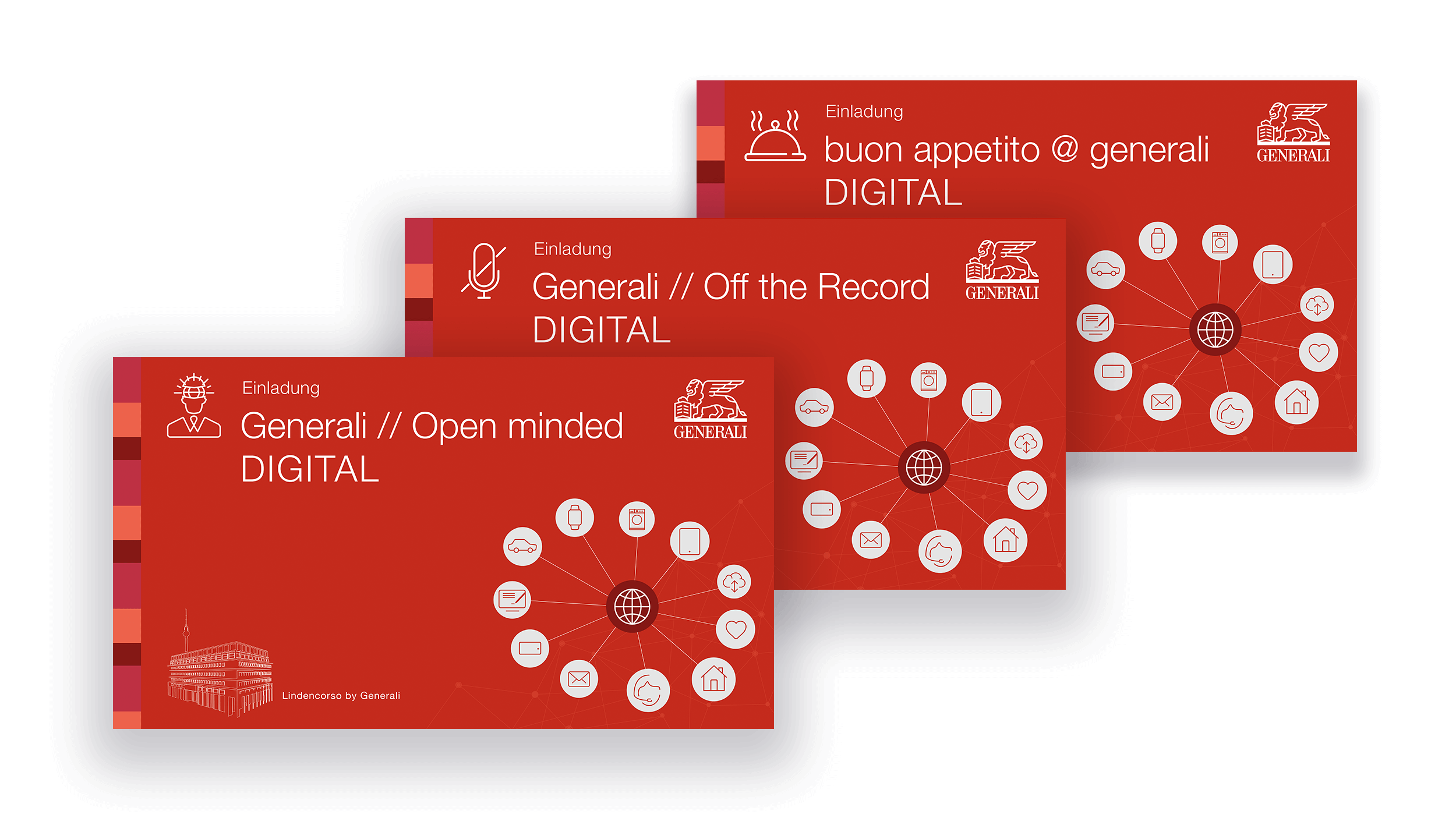 Hauptstadtbuero – Geschaeftsausstattung – Karten – Generali – Eventmarketing und Designmaßnahmen