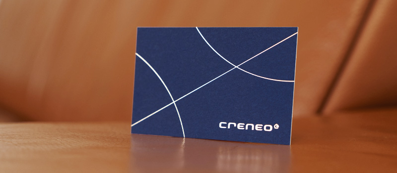 Creneo – Fakten – Markenkommunikation – Markenstrategie – Markenwissen – Rebrand – Geschaeftsausstattung – Visitenkarte Designagentur Düsseldorf